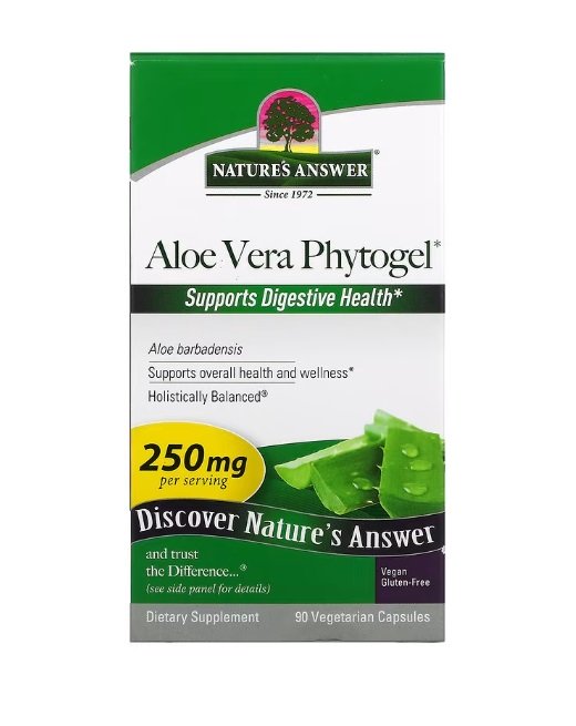 Nature's Answer - Aloe vera 250 mg + 90 veganska kapslar