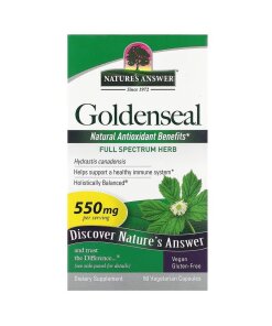 Nature's Answer - Goldensealrot 550 mg + 50 växtbaserade kapslar