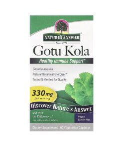 Nature's Answer - Gotukola 330 mg + 60 vegetariska kapslar