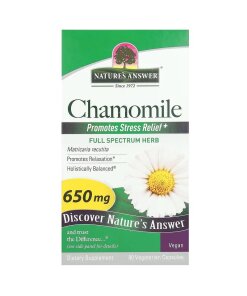 Nature's Answer - Kamomill 650 mg + 90 Vcaps
