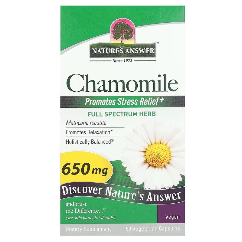 Nature's Answer - Kamomill 650 mg + 90 Vcaps
