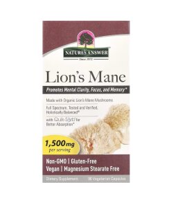 Nature's Answer - Lejonman-svamp + 1500 mg