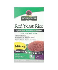 Nature's Answer - Röd jäst ris 600 mg + 90 kapslar