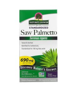 Nature's Answer - Saw Palmetto-extrakt 690 mg + 120 veganska kapslar