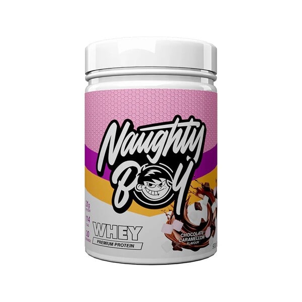 Naughty Boy Avancerad Vassleprotein – Choklad Caramellow+ 900 g