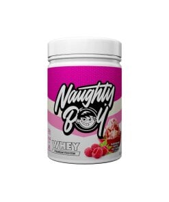 Naughty Boy - Avancerad Whey Hallonrippelglass + 900 g