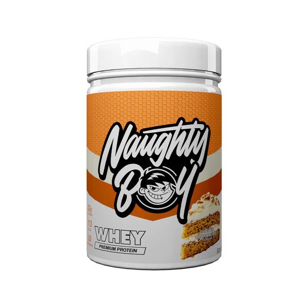 Naughty Boy - Avancerad vassleprotein frostad morotskaka + 900g