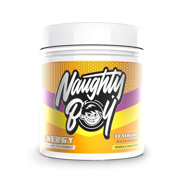 Naughty Boy - Energi apelsin och passionsfrukt + 390 g