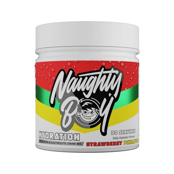Naughty Boy - Hydration jordgubb- och ananas-smak + 255 g