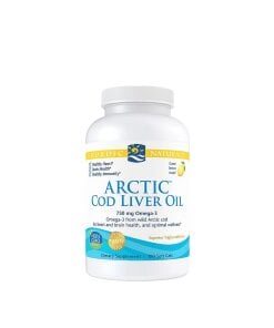 Nordic Naturals - Arktisk torskleverolja citron + 750 mg - 180 mjuka kapslar