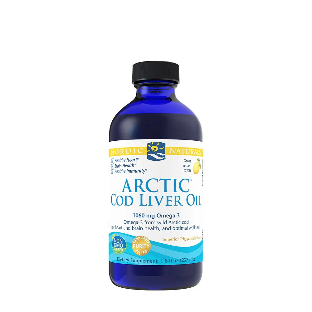 Nordic Naturals - Arktisk torskleverolja citron-smak + 237 ml