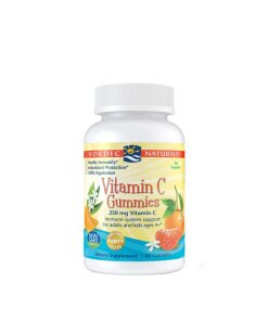 Nordic Naturals - C-vitamin-gummibitar mandarin-smak + 250 mg per gummi