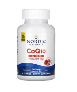 Nordic Naturals - CoQ10-gummier jordgubbs-smak + 100 mg