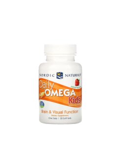 Nordic Naturals - Daily Omega Barn Naturlig Fruktsmak + 30 mjukgelkapslar