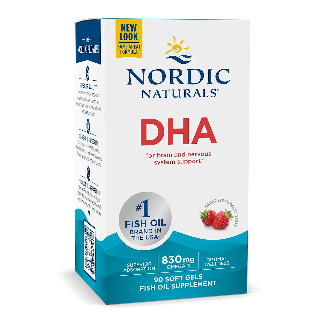 Nordic Naturals - Jordgubbs-DHA 830 mg + 90 mjukgelkapslar