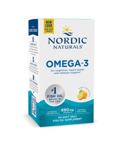 Nordic Naturals - Omega-3 citron-smak 690 mg + 60 mjuka gelkapslar