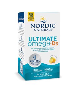 Nordic Naturals - Ultimat Omega-D3 Citron-smaksatt Fiskolja + 60 mjukgelkapslar