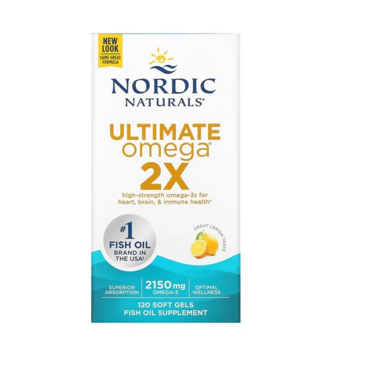 Nordic Naturals - Ultimate Omega 2X Citron 2150 mg + 120 mjukgelkapslar