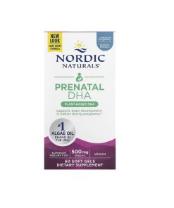 Nordic Naturals - Vegansk Prenatal DHA 500 mg + 60 mjukgelkapslar