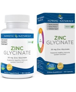 Nordic Naturals - zinkglycinat 20 mg + 60 kapslar