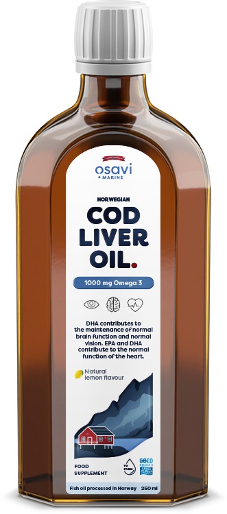 Norwegian Cod Liver Oil - Omega-3 1000 mg (Citron) + 250 ml