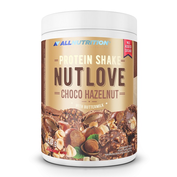 Nutlove - Proteinshake med smak av choklad-hasselnöt + 630 g