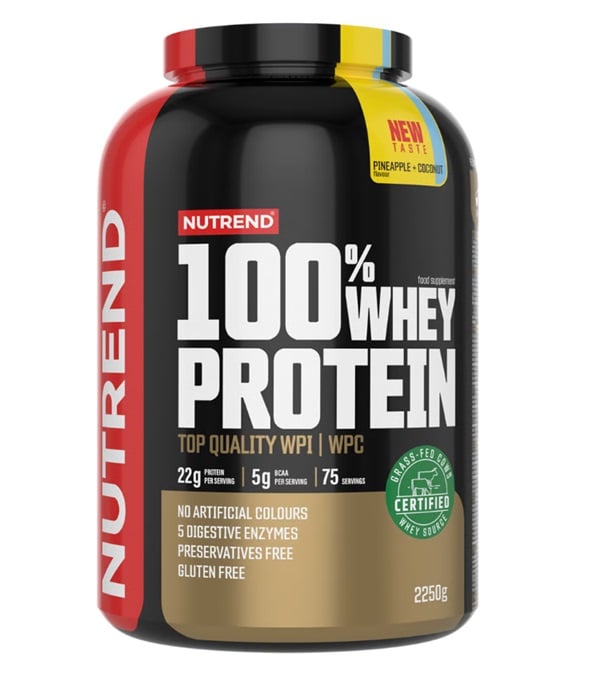 Nutrend - 100% vassleprotein Ananas Kokos + 2250g
