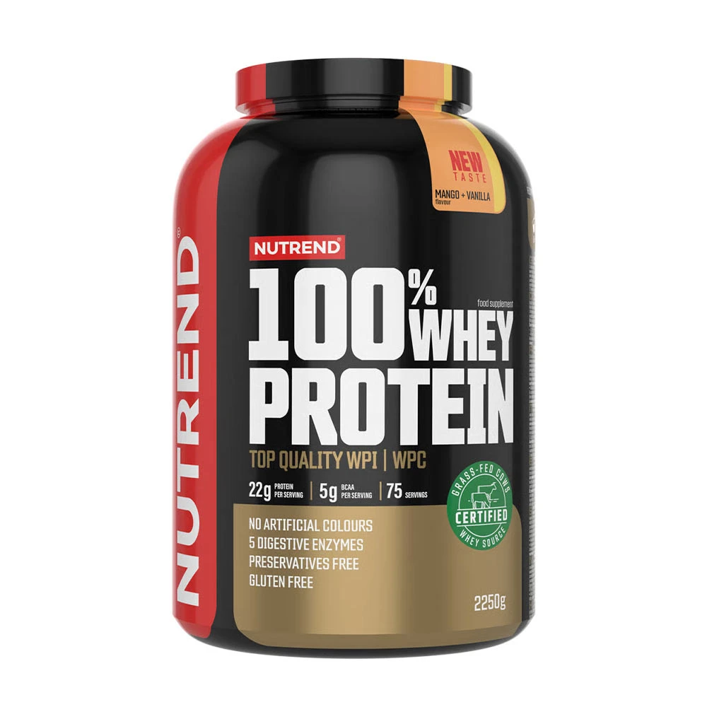 Nutrend - 100% vassleprotein mango-vanilj + 2250 g