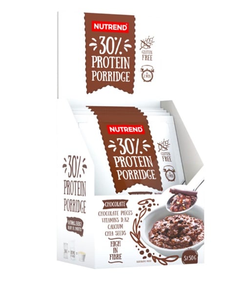 Nutrend - 30% protein chokladgröt + 5 x 50 g