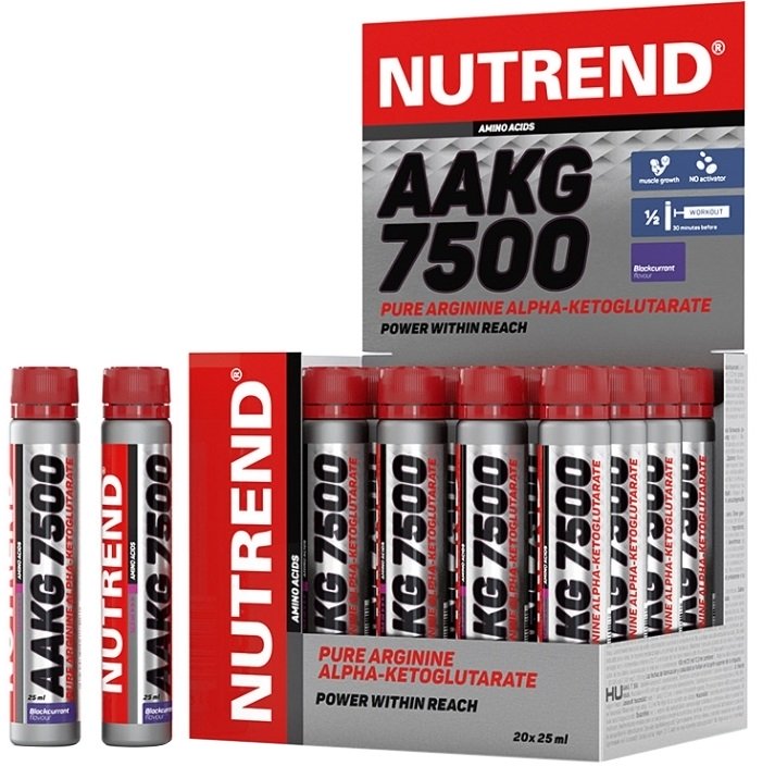 Nutrend - AAKG 7500 svartvinbärssmak + 20 x 25 ml
