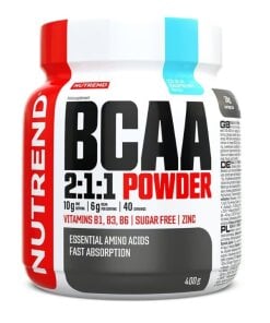 Nutrend - BCAA 2:1:1 Isblå Hallonpulver + 400 g