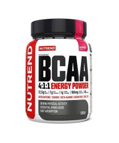 Nutrend - BCAA 4:1:1 Energi-pulver Hallon + 500 g