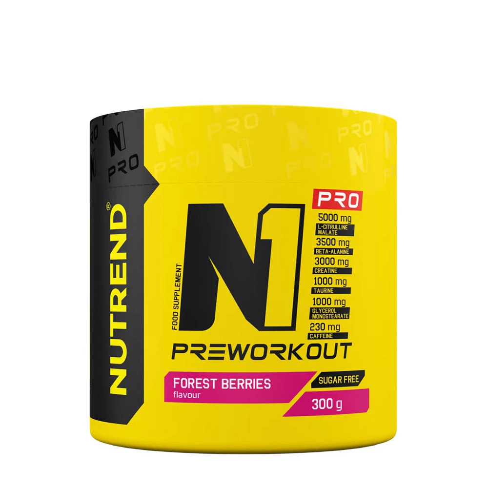 Nutrend - N1 Pro Pre-Workout Skogsbärssmak + 300 g