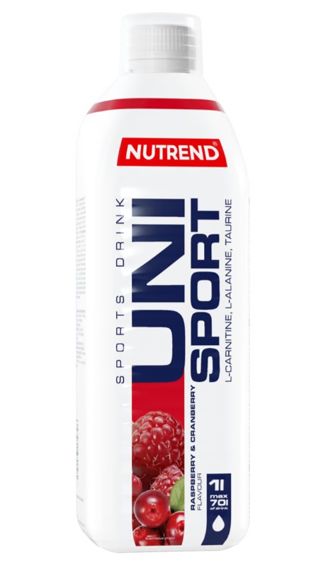 Nutrend - Unisport Hallon och tranbär + 1000 ml