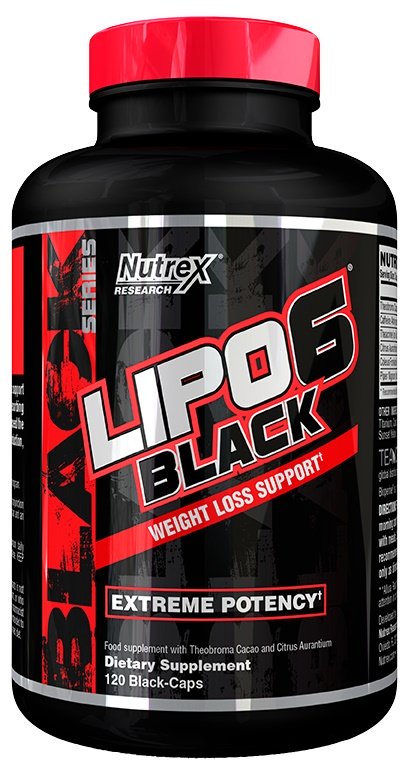 Nutrex - Lipo-6 Svart Ultra-koncentrat + 120 kapslar
