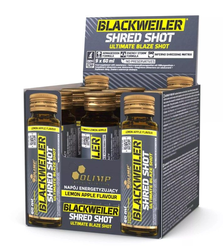 Olimp Nutrition - Blackweiler Shred Shot Citronäpple + 9 x 60 ml
