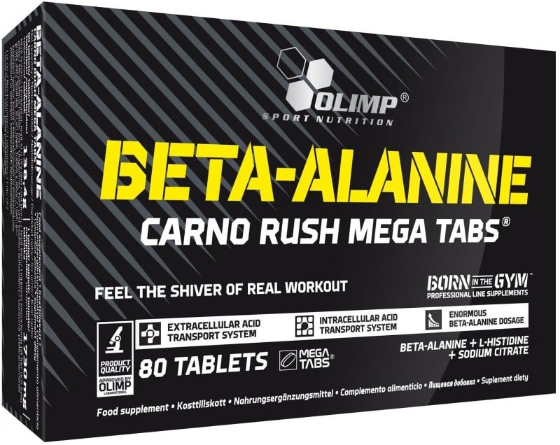 Olimp Nutrition - Carno Rush Mega beta-alanin + 80 tabletter