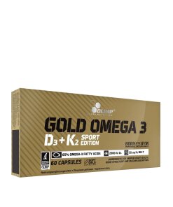 Olimp Nutrition - Guld Omega-3 D3 + K2 Sportutgåva + 60 kapslar