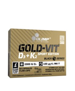 Olimp Sport - Guld Vitamin D3 + K2 Sportutgåva + 60 kapslar