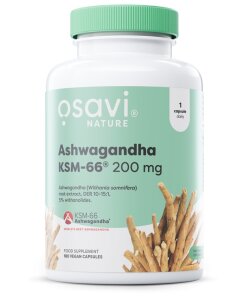 Osavi - Ashwagandha KSM-66 200 mg per kapsel + 180 veganska kapslar