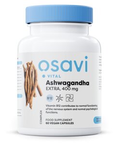 Osavi - Ashwagandha-extrakt 400 mg + 60 veganska kapslar