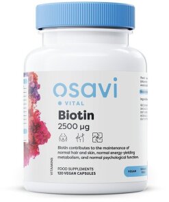Osavi - Biotin 2500 mikrogram + 120 vegan-kapslar