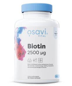 Osavi - Biotin 2500 µg + 180 veganska kapslar