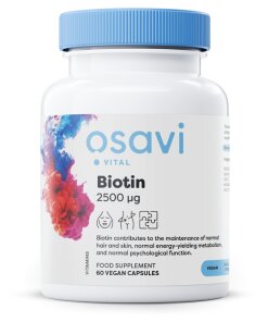 Osavi - Biotin 2500 µg + 60 veganska kapslar