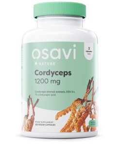 Osavi - Cordyceps 1200 mg + 120 vegan-kapslar