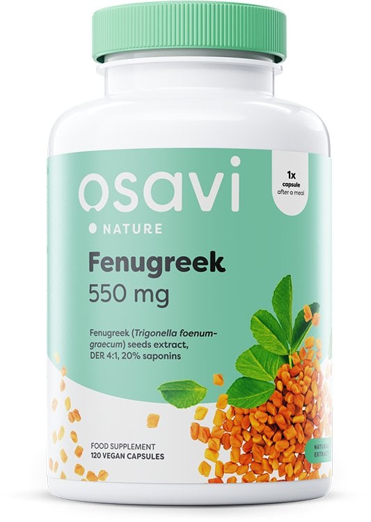 Osavi - Fenugreek 550 mg + 120 kapslar