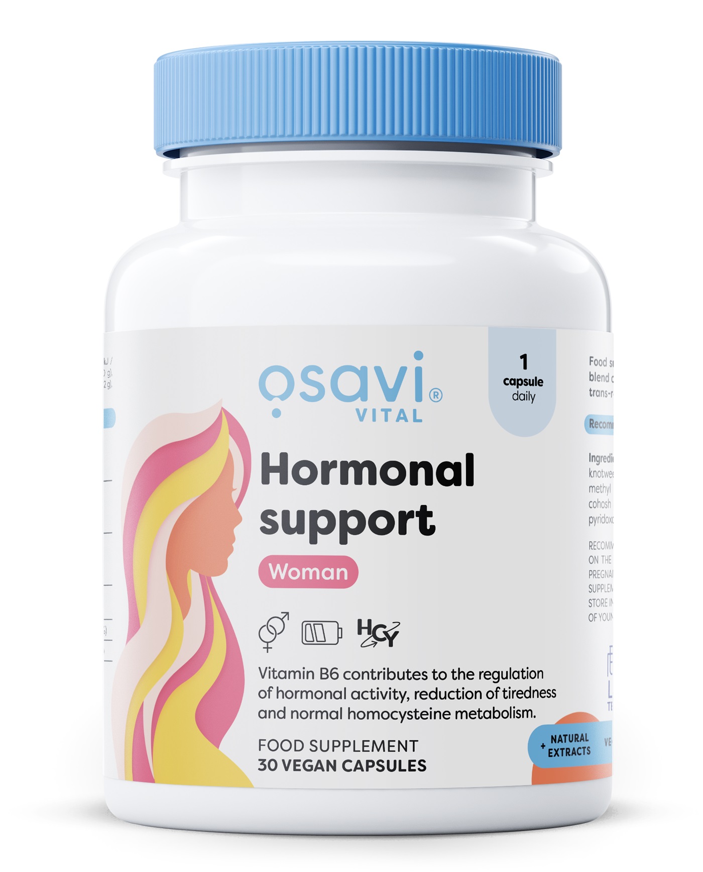 Osavi - Hormonellt stöd för kvinnor + 30 veganska kapslar