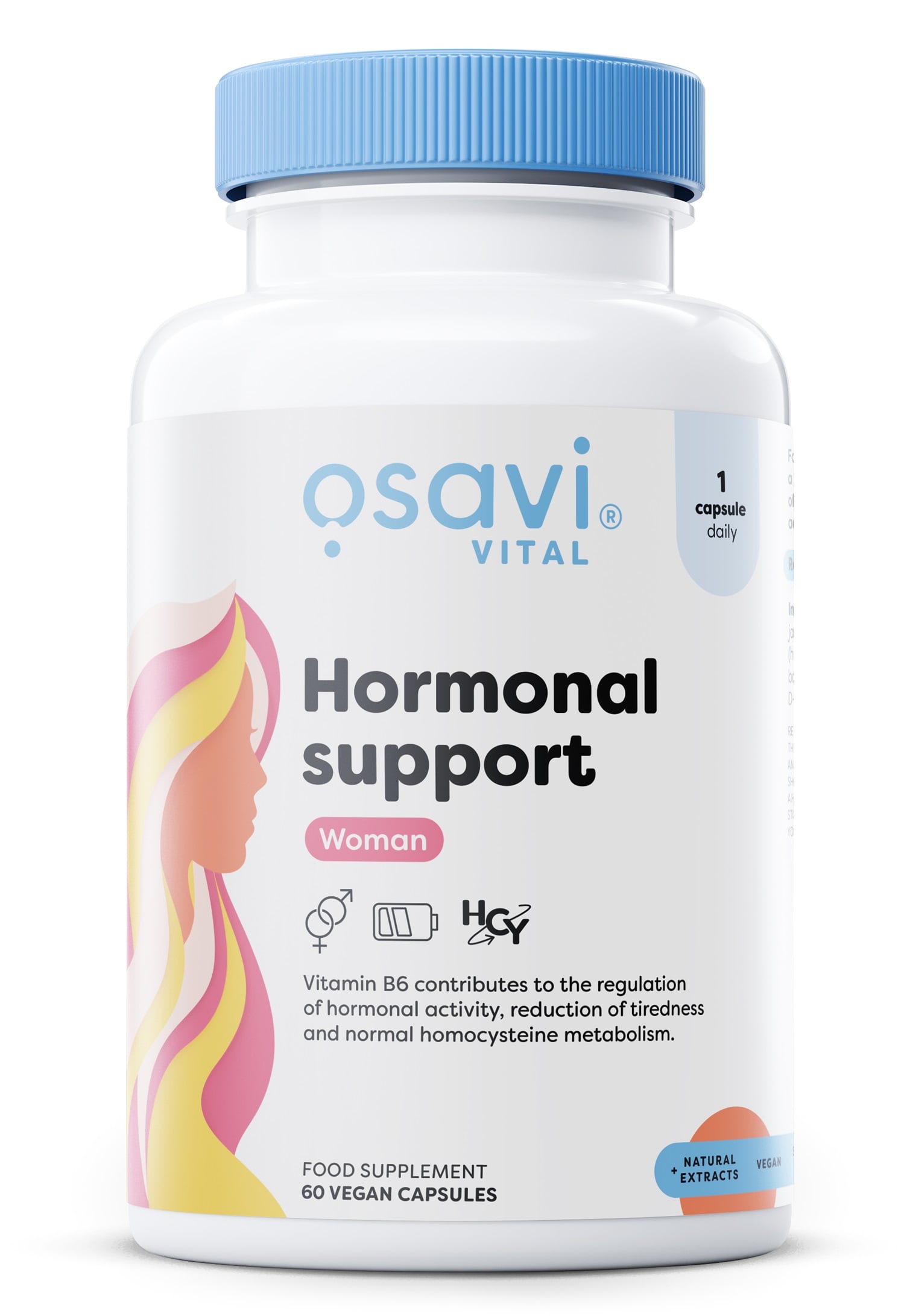 Osavi - Hormonellt stöd för kvinnor + 60 veganska kapslar