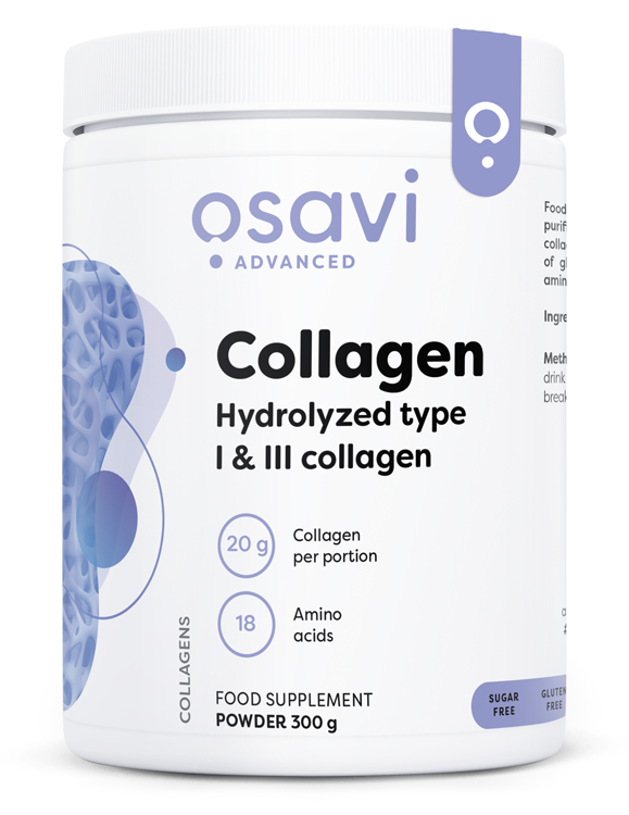Osavi - Hydrolyserade kollagenpeptider Typ I och III + 300 g
