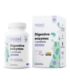 Osavi - Matsmältningsenzymer + Probiotika 120 veganska kapslar